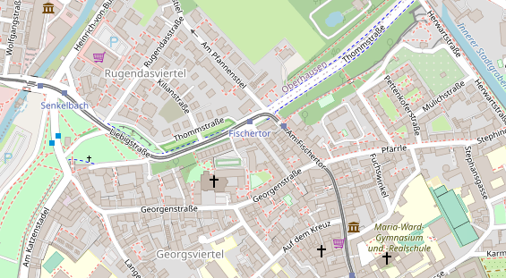 Friseur auf Satellitenbild