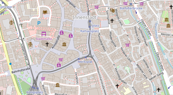 Friseur auf Satellitenbild