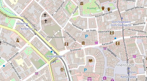 Friseur auf Satellitenbild