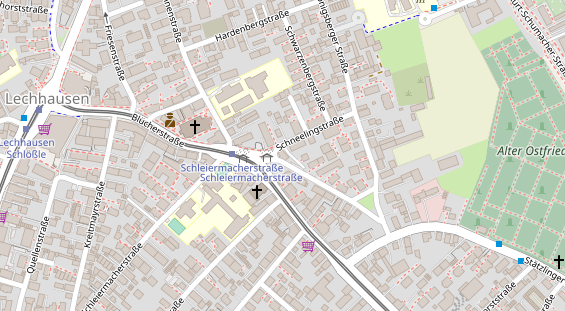 Friseur auf Satellitenbild