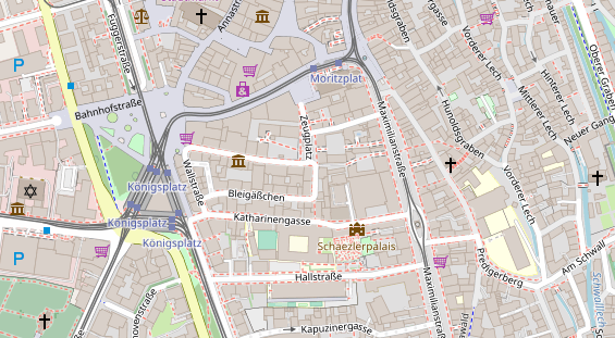 Friseur auf Satellitenbild