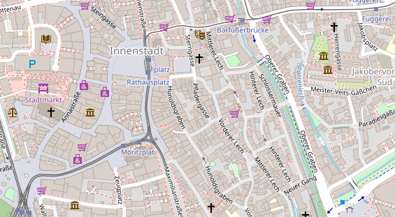 Friseur auf Satellitenbild