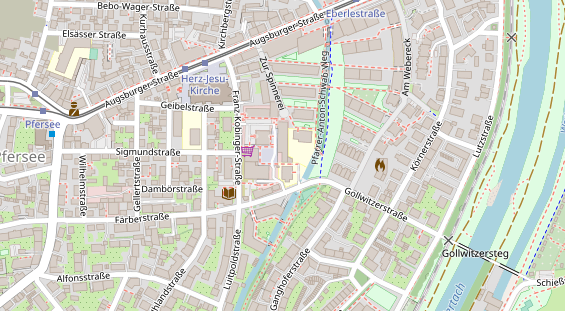 Friseur auf Satellitenbild