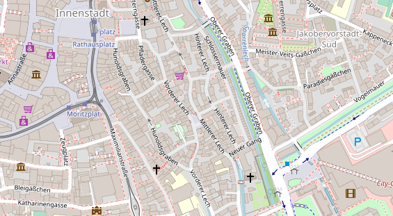 Friseur auf Satellitenbild