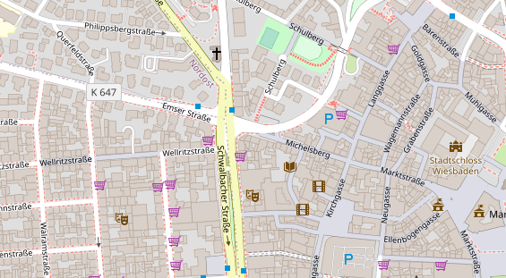 Friseur auf Satellitenbild