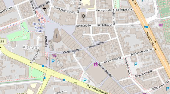 Friseur auf Satellitenbild