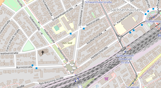 Friseur auf Satellitenbild