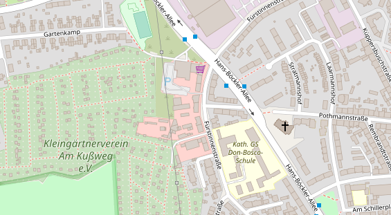 Friseur auf Satellitenbild