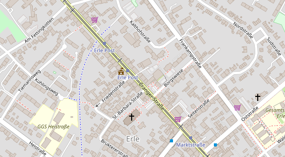 Friseur auf Satellitenbild