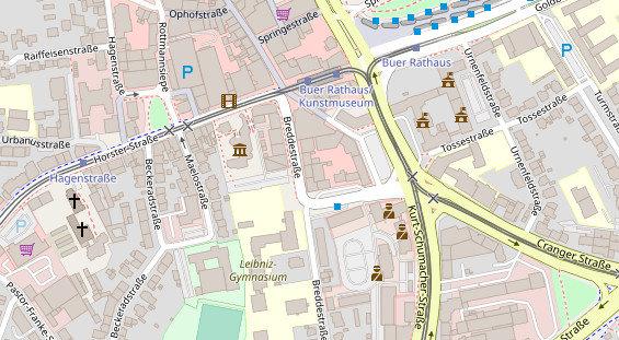 Friseur auf Satellitenbild