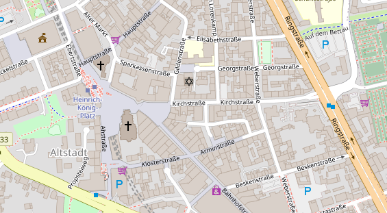 Friseur auf Satellitenbild