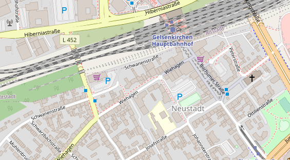 Friseur auf Satellitenbild