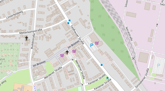 Friseur auf Satellitenbild