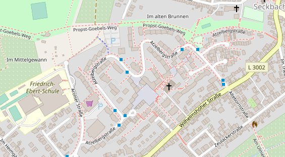 Friseur auf Satellitenbild