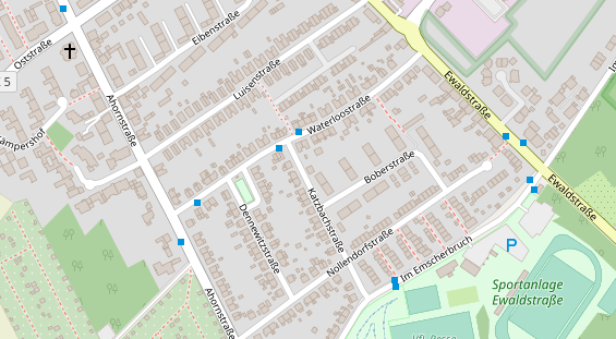 Friseur auf Satellitenbild