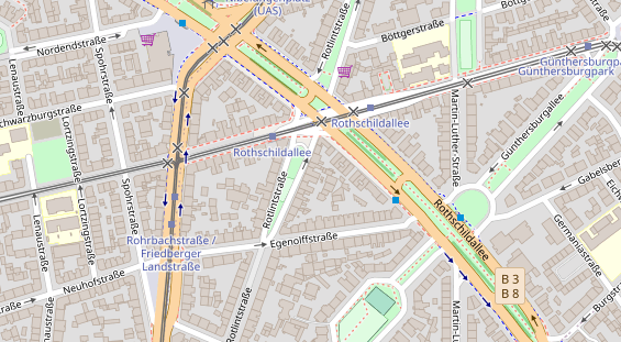 Friseur auf Satellitenbild