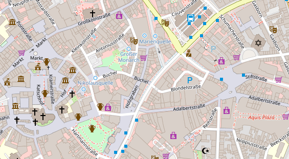 Friseur auf Satellitenbild