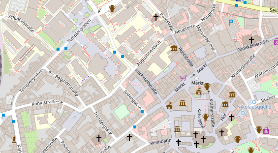 Friseur auf Satellitenbild