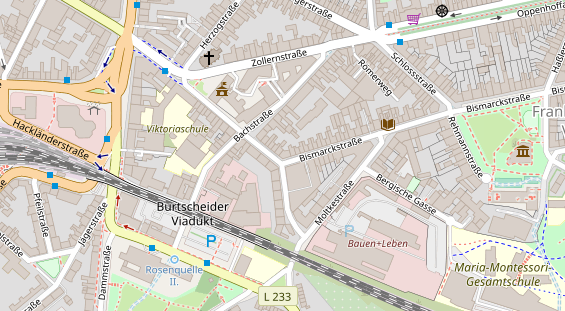 Friseur auf Satellitenbild