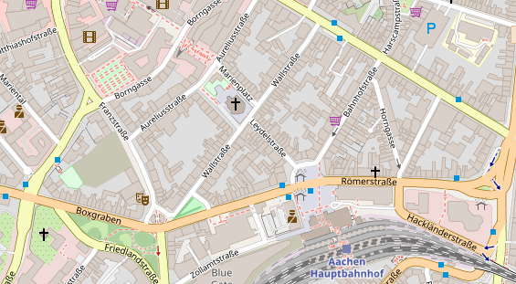 Friseur auf Satellitenbild