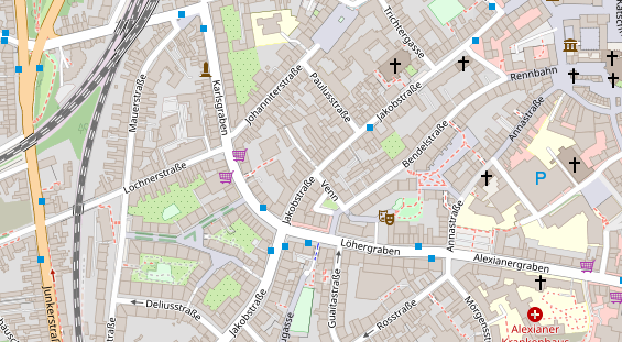 Friseur auf Satellitenbild