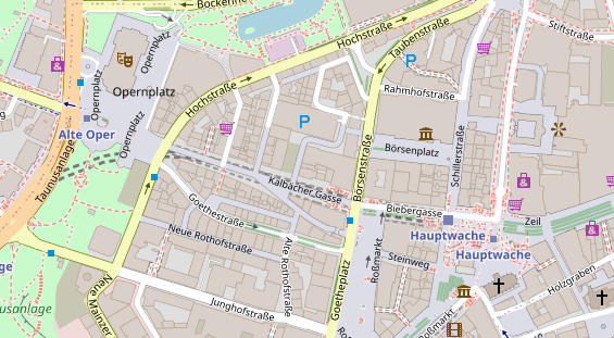 Friseur auf Satellitenbild