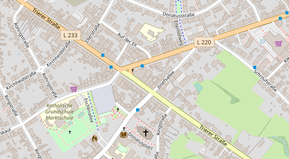 Friseur auf Satellitenbild