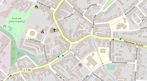 Friseur auf Satellitenbild