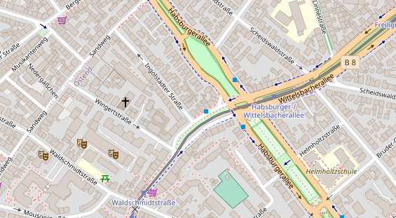 Friseur auf Satellitenbild