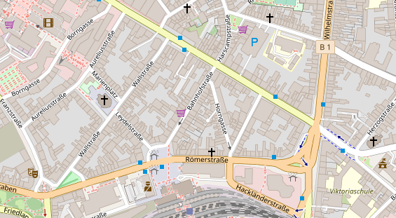 Friseur auf Satellitenbild