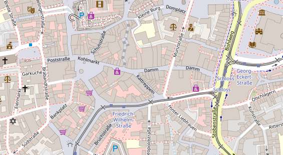 Friseur auf Satellitenbild