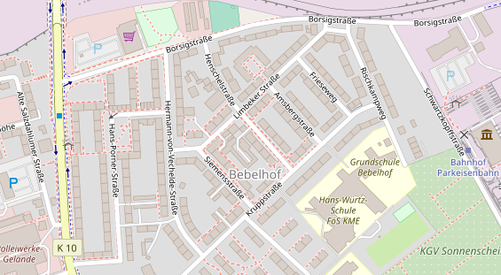 Friseur auf Satellitenbild