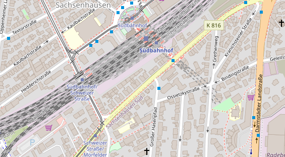 Friseur auf Satellitenbild