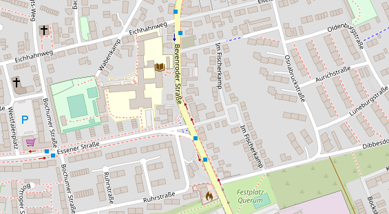 Friseur auf Satellitenbild