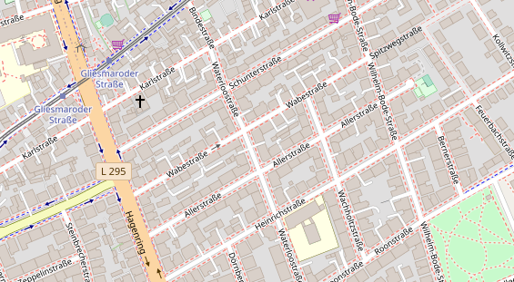 Friseur auf Satellitenbild