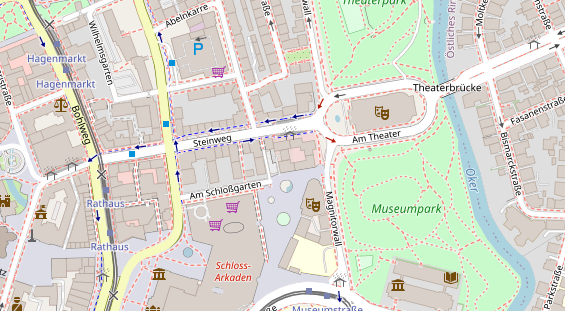 Friseur auf Satellitenbild