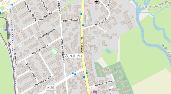 Friseur auf Satellitenbild