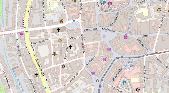 Friseur auf Satellitenbild