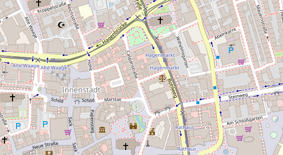 Friseur auf Satellitenbild