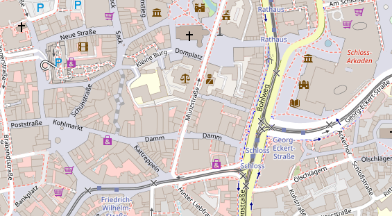 Friseur auf Satellitenbild