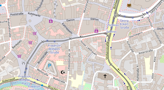 Friseur auf Satellitenbild