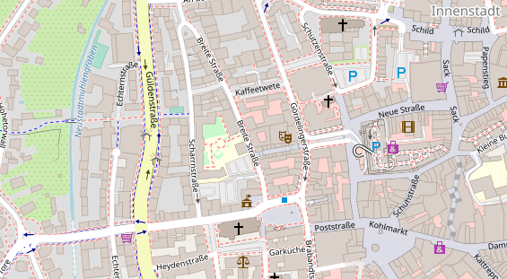 Friseur auf Satellitenbild