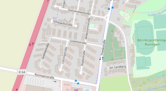 Friseur auf Satellitenbild