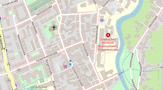 Friseur auf Satellitenbild