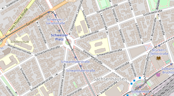 Friseur auf Satellitenbild