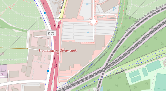 Friseur auf Satellitenbild