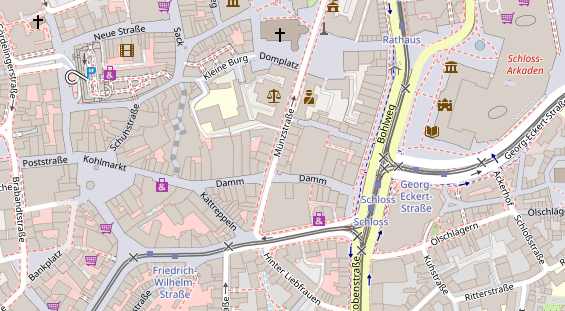 Friseur auf Satellitenbild