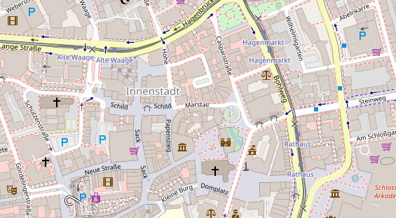 Friseur auf Satellitenbild