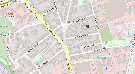 Friseur auf Satellitenbild