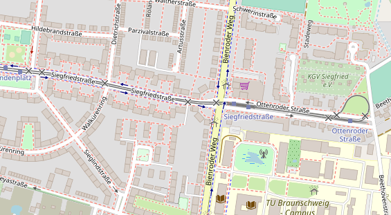 Friseur auf Satellitenbild